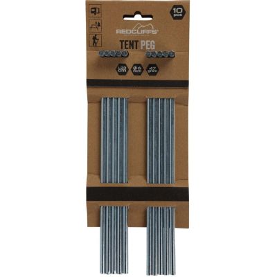 7. TENT PEGS 23CM SET OF 10 METAL REDCLIFFS