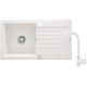 Granite sink with tap, 1-bowl, with drainer ZQZVA113 5907650876847