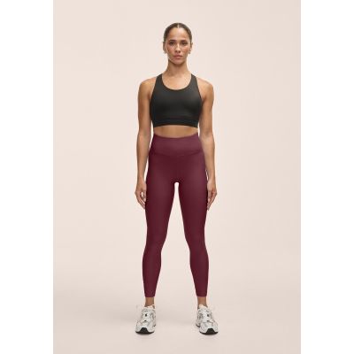 3. CASALL Women's Graphic High Waist Tights Training Leggings Burgundy