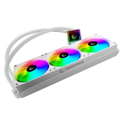 6. RAMPAGE INFINITE V360 WHITE Liquid Cooling