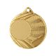 12. MEDAL WITH SPACE FOR A STICKER, GOLDEN, DIAMETER 50mm