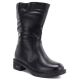 5. Women's insulated ankle boots with a block heel, black Vinceza 85222