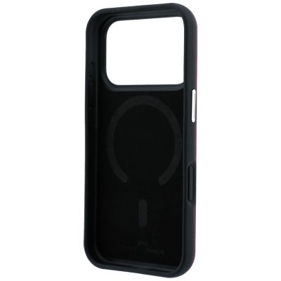 7. BMW Sign Inclined Deboss Letters MagSafe case for iPhone 17 Pro / 18 Pro - burgundy