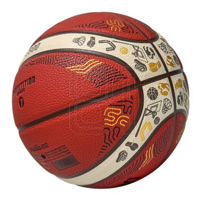 4. Molten Eurobaset 2025 Replica Basketball B7G3800-E5Z
