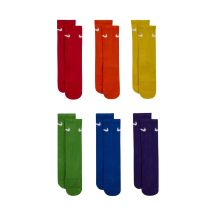 Nike Everyday Cush Crew Kids' Socks, 6 Pairs, Multicolour, SX6910 903