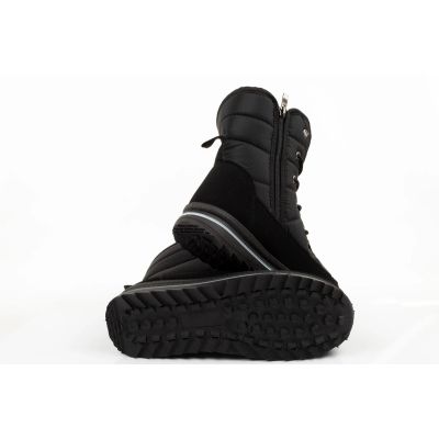 7. Progress Women’s Winter Boots, Black Insulated Snow Boots with Sheepskin Lining