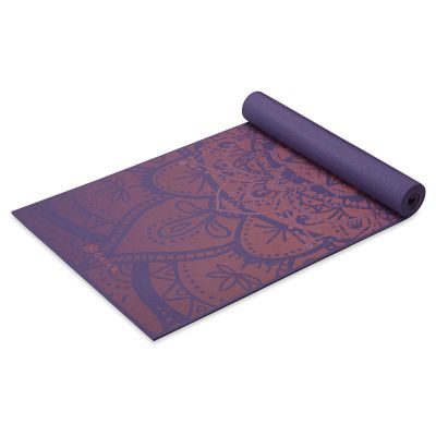 12. Gaiam Premium Athenian Rose Yoga Mat 6 mm 63958
