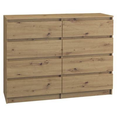 2. M8 MALWA CHEST OF DRAWERS 120CM 8 DRAWERS ARTISAN