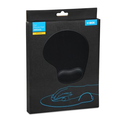 5. I-BOX MP003 MOUSE PAD BLACK, GELPAD
