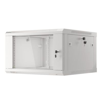 4. Lanberg WF01-6606-10S 6U Rack Wall-Mounted Cabinet Gray