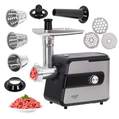 13. Adler AD 4813 2000W Mincer Black, Silver