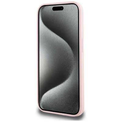 5. Karl Lagerfeld Silicone Karl&Choupette MagSafe Case for iPhone 14 Pro Max - Pink
