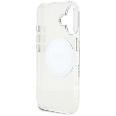 7. Guess IML Metal Colored Circle Classic Logo MagSafe case for iPhone 16 - white