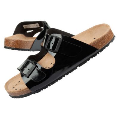 Abeba Sandals Black W 8088 Work Flip-Flops