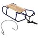 11. TOMEK Metal Sled with Backrest, Blue