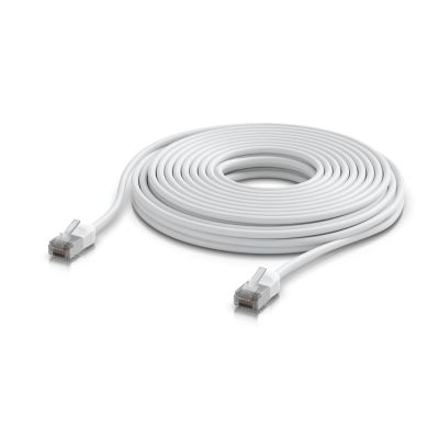 4. Ubiquiti UACC-Cable-Patch-Outdoor-C6A-12M-W White Cat6a F/UTP (FTP) Network Cable