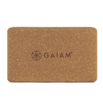 13. GAIAM Cork Yoga Cube 52292