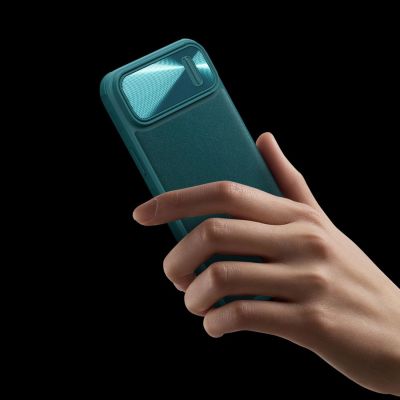 9. Nillkin CamShield Leather S Case iPhone 14 case cover with camera cover black