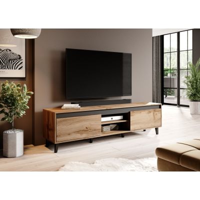 3. NORD II TV cabinet 170cm Wotan oak/anthracite