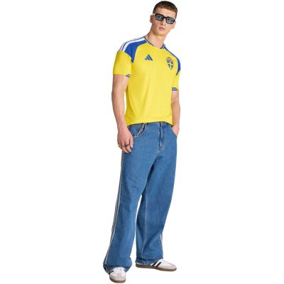 7. Men's adidas Sweden 26 Home Jersey yellow and blue JM5814