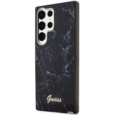 Guess GUHCS23LPCUMAK S23 Ultra S918 black/black hardcase Marble