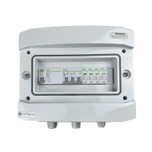 Hermetic IP65 EMITER AC connection switchboard with AC surge arrester Noark type 2, 10A 3-F, RCD type A 40A/300mA