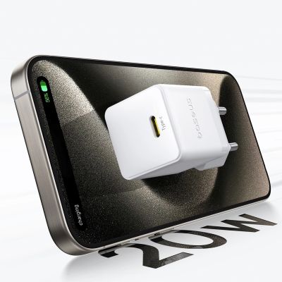 10. Baseus Palm 20W USB-C Wall Charger - White