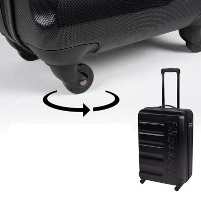 35. SET OF 3 SUITCASE 18/22/26 INCHES BLACK SLAZENGER