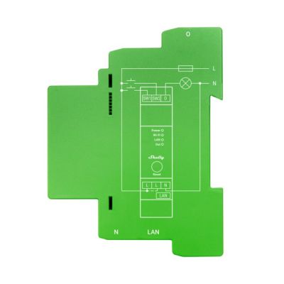 2. Shelly Pro Dimmer 1PM Built-in Light Dimmer Blue, Green, Gray