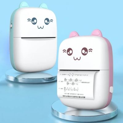13. HURC9 Bluetooth Thermal Printer Mini Kitty with App - Pink