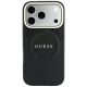 3. Guess Saffiano Peony & Ring MagSafe case for iPhone 17 Pro / 18 Pro - black