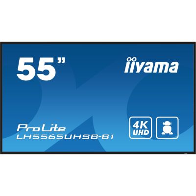 2. iiyama LH5565UHSB-B1 signage display Kiosk 138.7 cm (54.6") LED Wi-Fi 800 cd/m2 4K Ultra HD Black Built-in processor Android 11 24/7