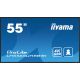 2. iiyama LH5565UHSB-B1 signage display Kiosk 138.7 cm (54.6") LED Wi-Fi 800 cd/m2 4K Ultra HD Black Built-in processor Android 11 24/7