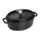 STAUB Oval Cast Iron Pot 4.2l Black