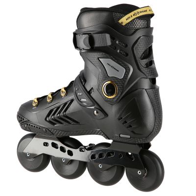 4. NILS Extreme NA20002 slalom roller skates black and gold size 41