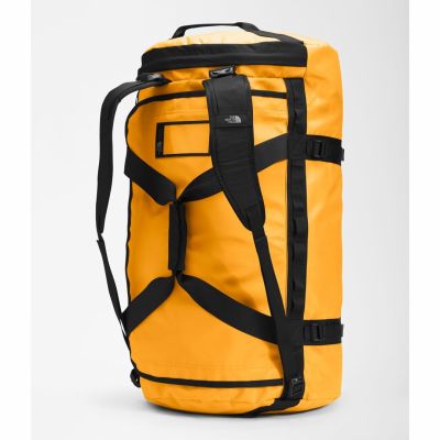 5. The North Face Base Camp Duffel L Sports Bag 95L Polyester Black, Yellow