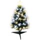 DECORATIVE FIBER OPTIC CHRISTMAS TREE WARM COOL WHITE 60CM