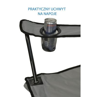 5. FOLDING CAMPING CHAIR 50X50X80CM GRAY