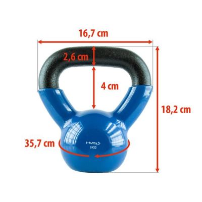 21. Blue HMS KNV06 cast iron kettlebell