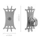2. Rockbros LF436 Handlebar Clamp Phone Holder - Gray