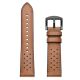 4. Tech-Protect Leather Strap for Samsung Galaxy Watch 4 / 5 / 5 Pro / 6 / 7 / FE - Brown