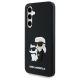 2. Karl Lagerfeld 3D Rubber Karl&Choupette Case for Samsung Galaxy S24 FE - Black