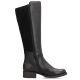 18. Women’s black leather officer-style boots, insulated Rieker Z9564-00