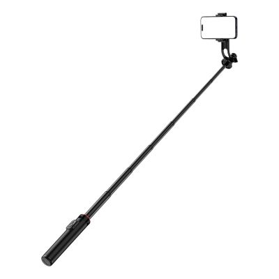 2. Selfie stick WC1Y2S 1.3m aluminum alloy telescopic tripod with phone holder - black