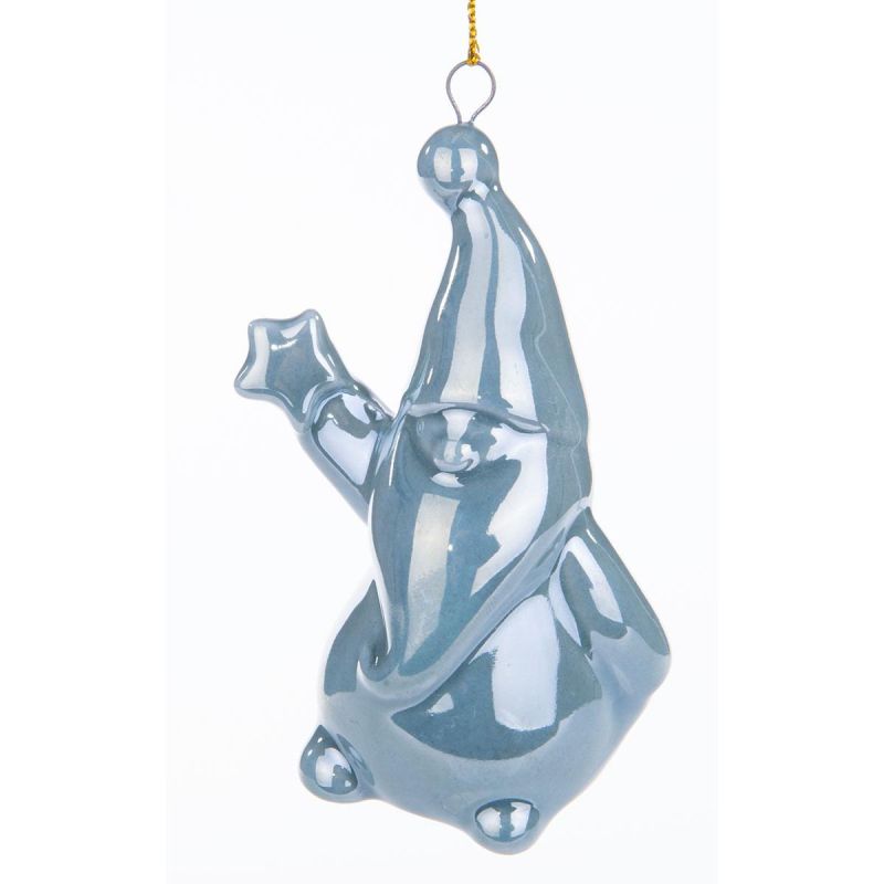 3. CERAMIC SANTA CLAUS CHRISTMAS BALL 7.8 CM 1 pc