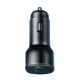 7. Joyroom JR-CCD04 30W 2x USB-C USB-A car charger with display - black