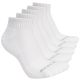 3. Skechers 5pk Unisex 1/2 Terry Qtr Crew S602095-100 White 39-42