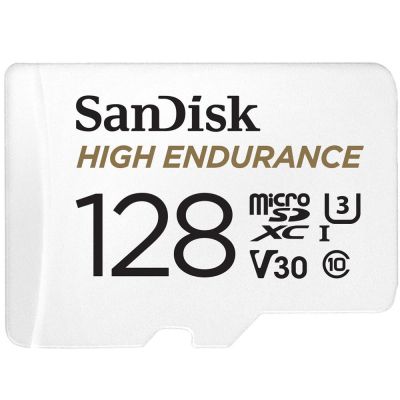 3. High Endurance microSDXC 128GB V30 with adapter (recorders and monitoring)