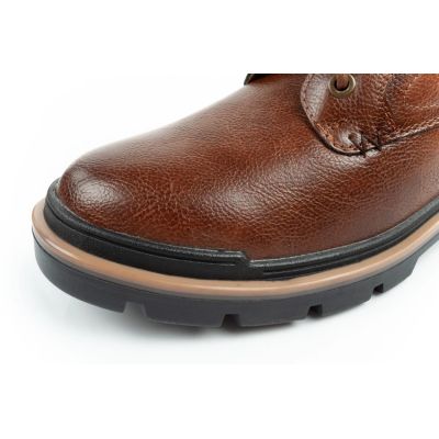 6. Wrangler Nevada men's shoes Chelsea boots elegant fashionable lace-up brown