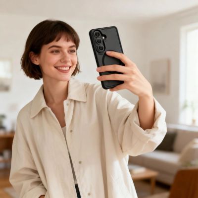 14. Tech-Protect MagRack MagSafe Case for Samsung Galaxy S26+ - Matte Black